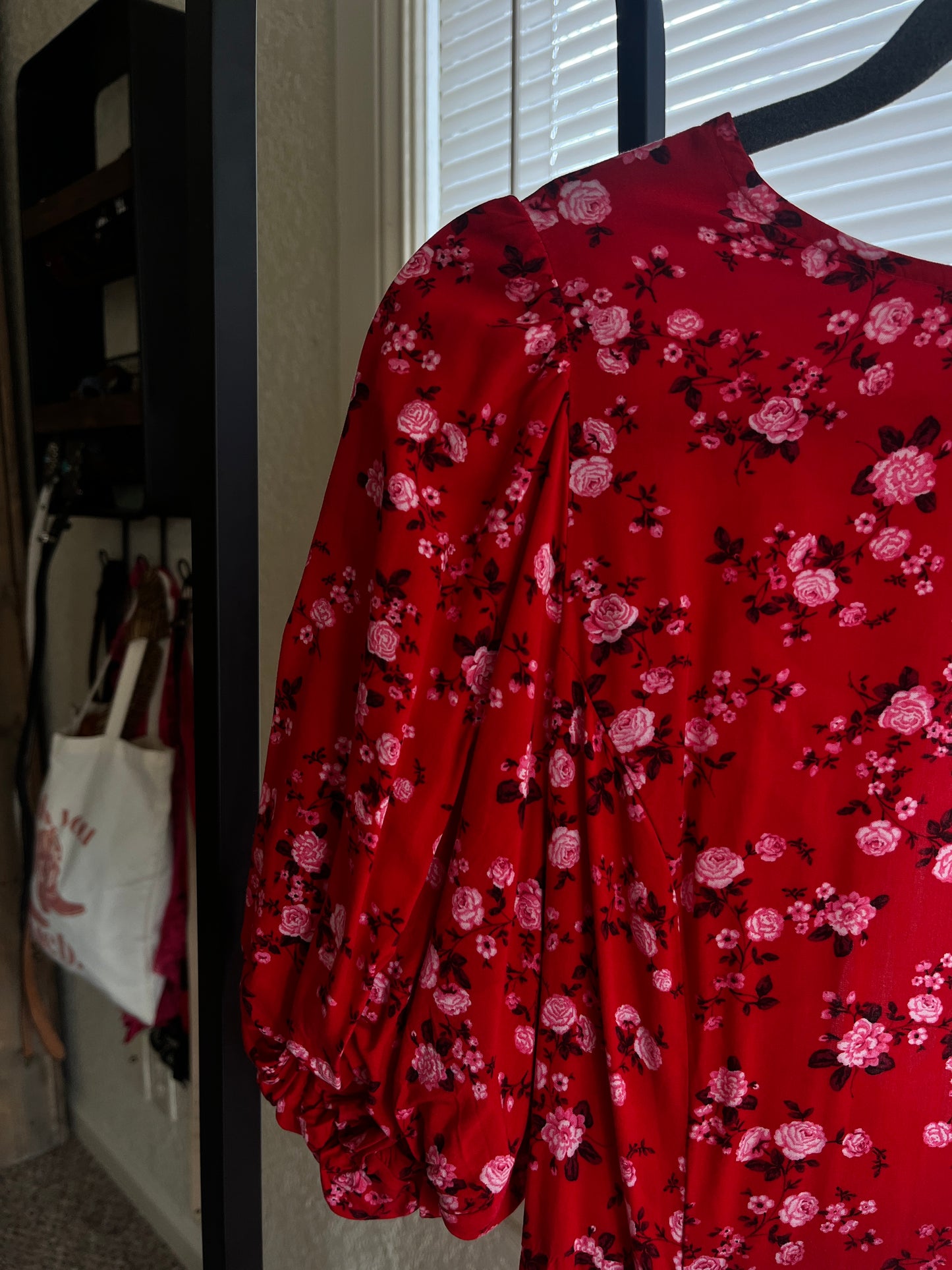 Red Floral Dress