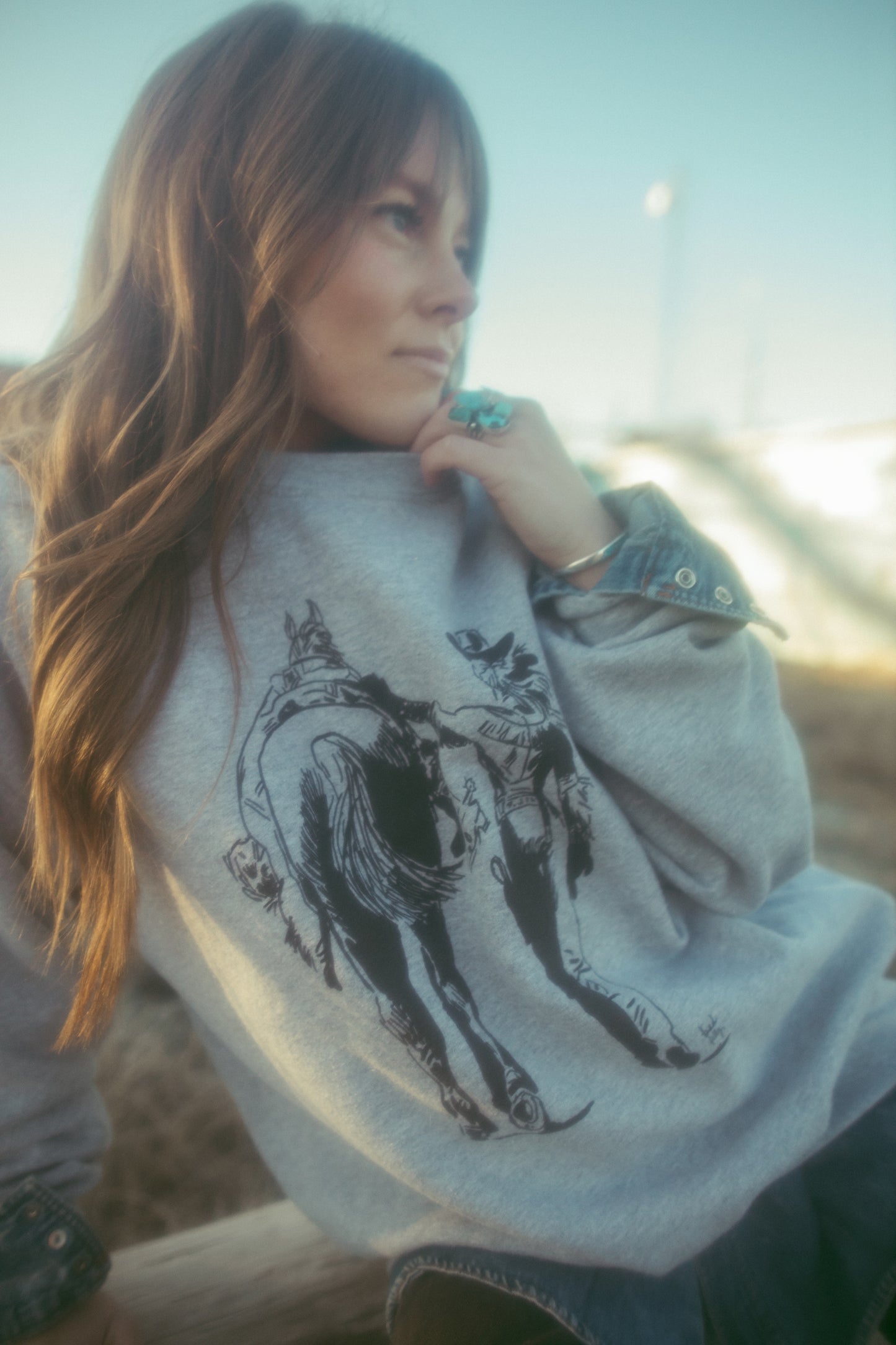 Cowboy Down Crewneck