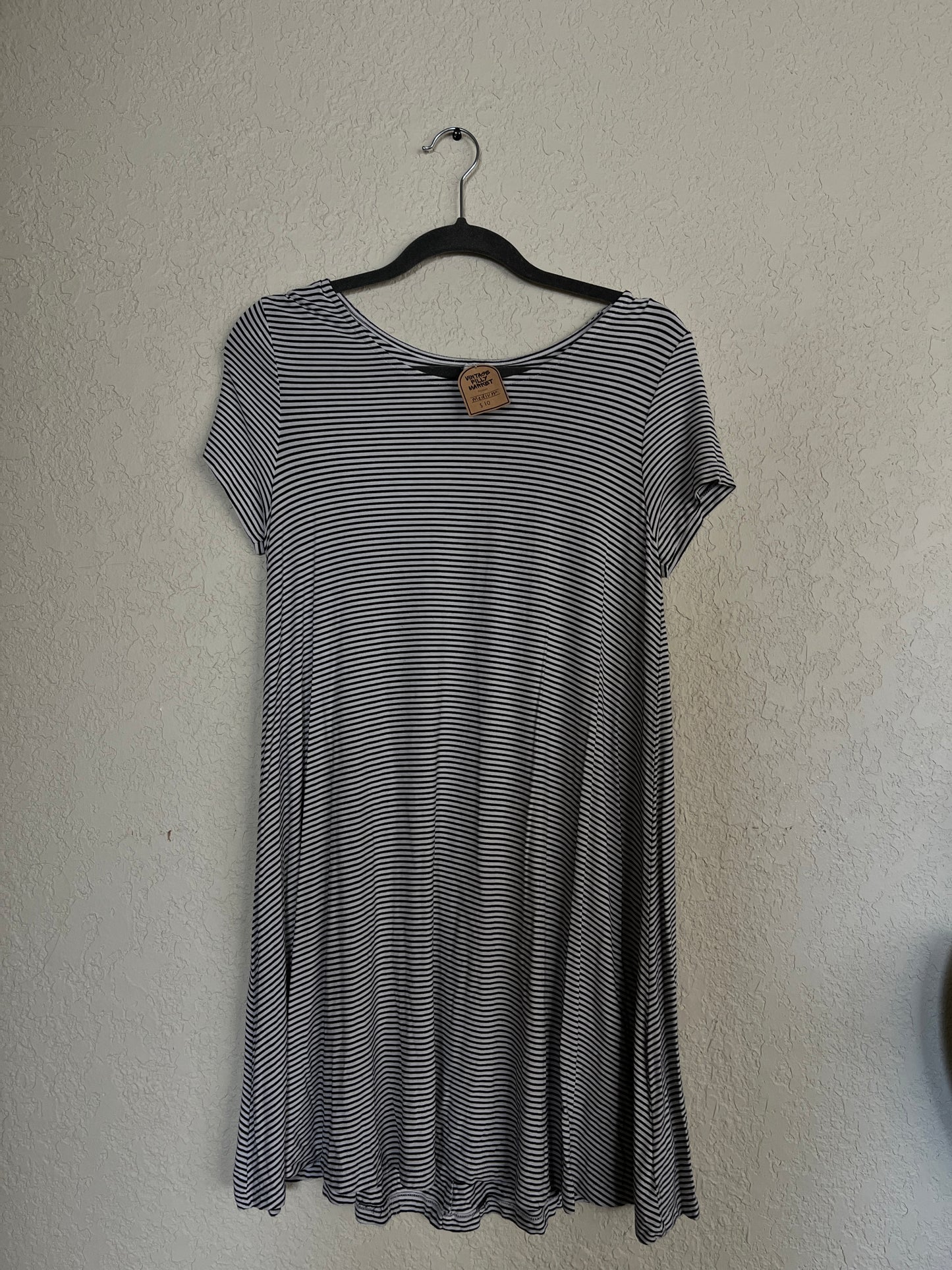 Black and White Strip Sundress