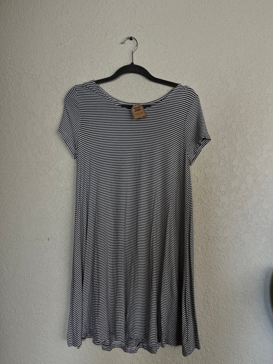 Black and White Strip Sundress