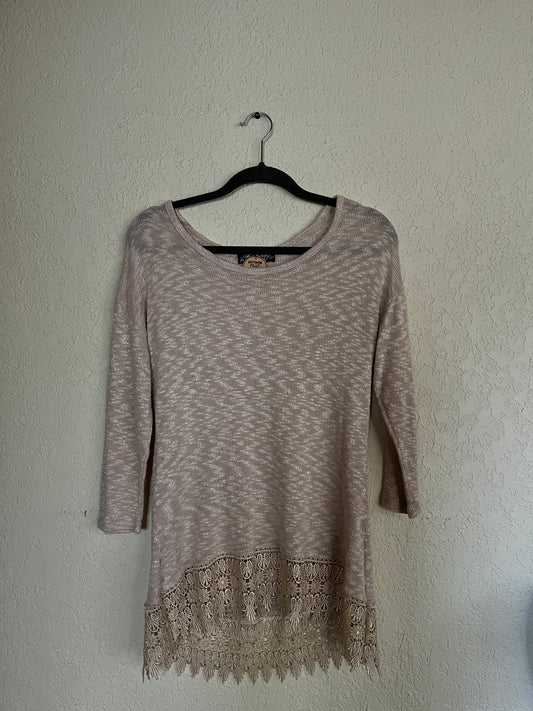 Cream Detailed Sweater